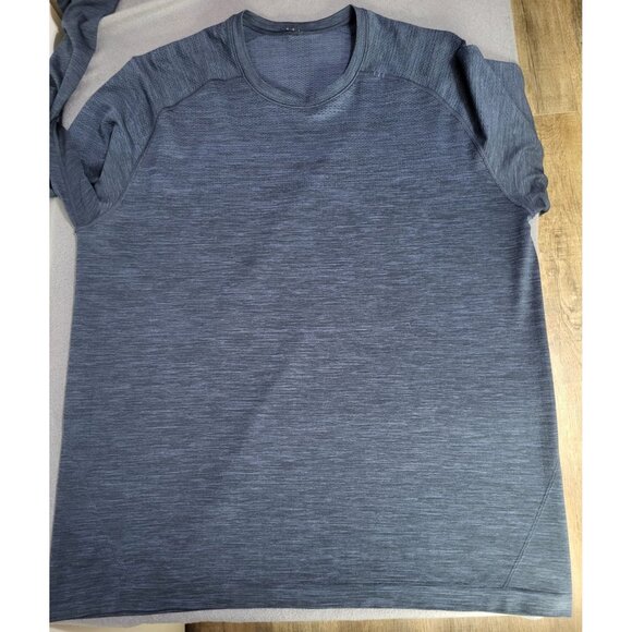 LULULEMON Men's SZ XL Long Sleeve Navy Blue Shirt Performance Athleisure Activew - Picture 6 of 10